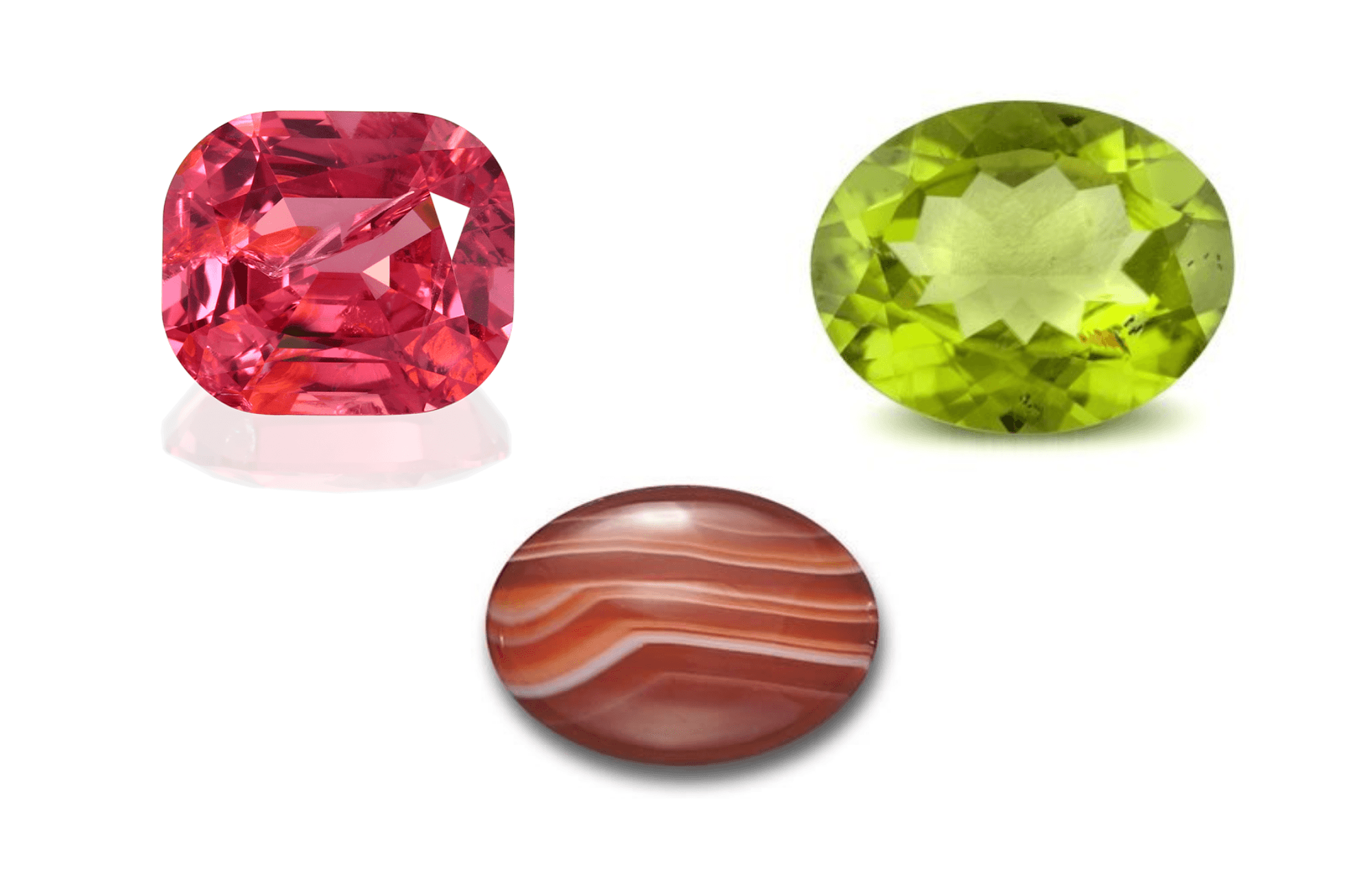 August Birthstones: Peridot, Spinel & Sardonyx Meaning, Colors, and Where to Find Them